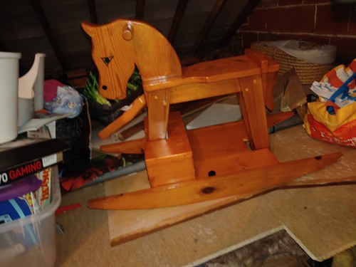 Large wooden rocking horse - large,