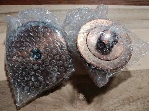 Antique copper tub drain trim - copper,