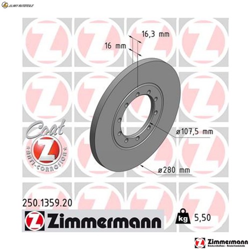 Brake discs 250 1359 - 2x,