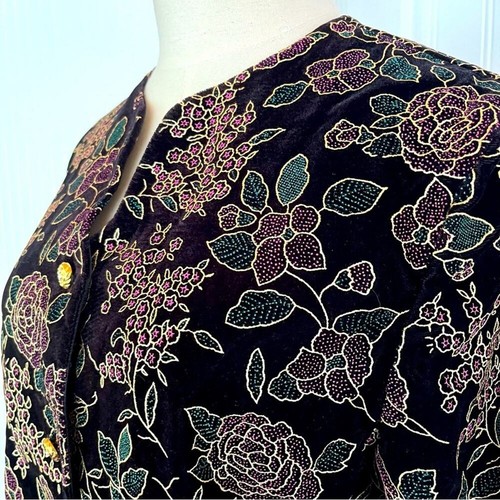Vintage 80s black velvet - vintage,