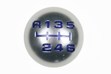 chrome blue gear shift knob round ball for lexus is200 is300 6 speed R1