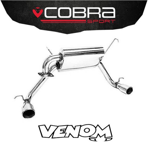 Cobra exhaust cat back - exhaust, 2.25"
