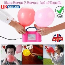 High Power Portable Electric Balloon Pump Dual Nozzle Air Pump Balloon Inflator.