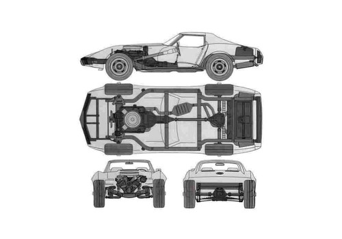 Photo blueprint chevrolet - blueprint,