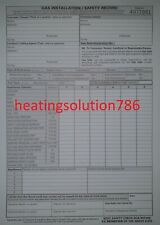 Landlord/homeowner Gas Safety Record gas certificate pad set 50 Triplicate CP12