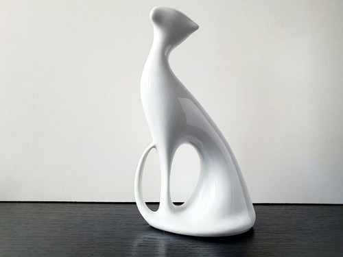 Cat porcelain figure royal - porcelain, figure,