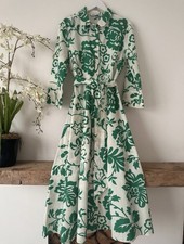 Zara Green Floral Midi Dress
