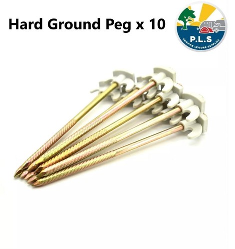 Rock tent pegs - grey, top