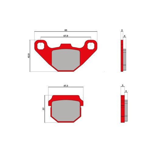 Malossi brake pads mhr for - mhr,