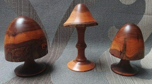 Set hand turned wooden - 3,