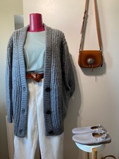 ZARA Grey Babouche Leather