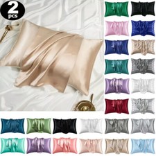 2 Pack Satin Silk Pillowcase