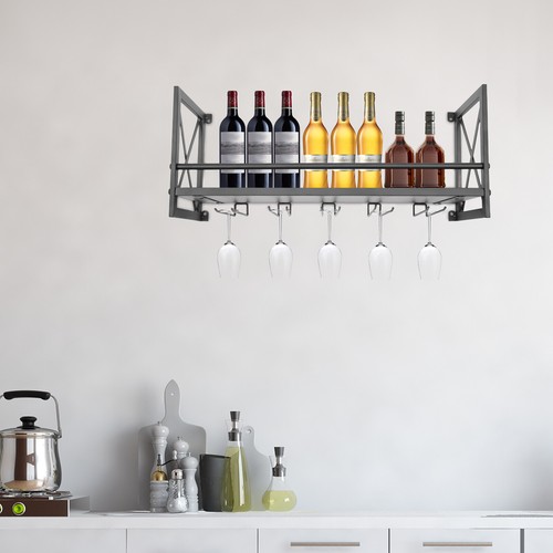 Metal wine glass rack - metal,