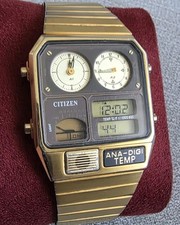 Vintage Citizen  ana Digi  Temp Watch 8988