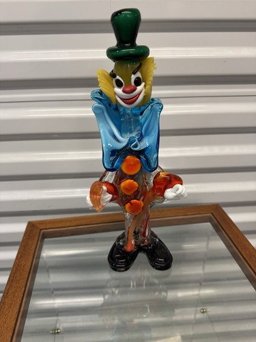 Murano large 30cm clown with - murano,