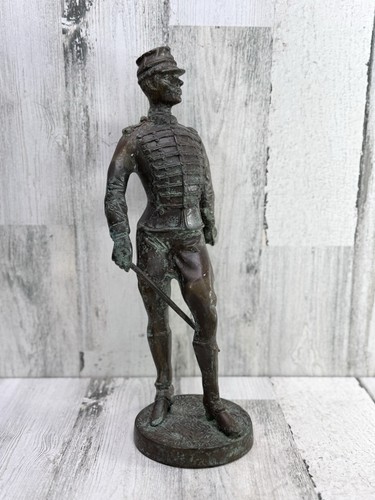 Bronze napoleonic soldier - bronze,