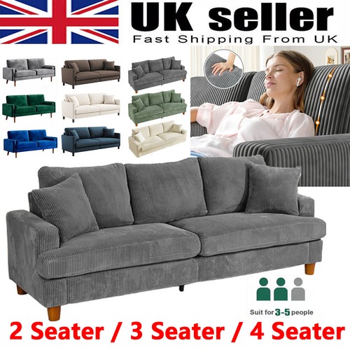 Seater corduroy sofa - 4,
