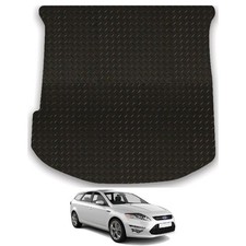 Fully Tailored Boot Mat Fits Ford Mondeo 2006-14 [Estate] Black Rubber Mat Liner