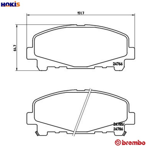 Brake pad set - pad, disc