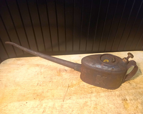 Vintage kayes metal oil can - vintage,