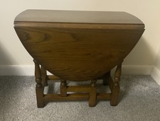 Vintage Gate Legged Drop Leaf Occasional Table. Lake 1959s Low Level