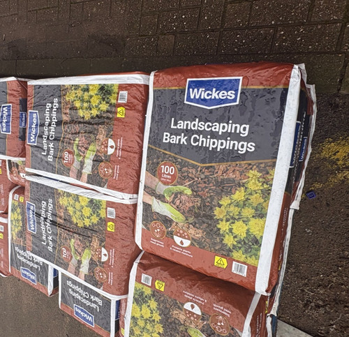 100l bags garden bark - bags,