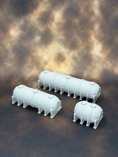 Fuel oil tanks - set, scatter