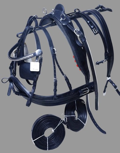Leather driving harness soft - leather,