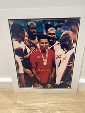 Muhammad Ali Signed Photo 16x20 With US Olympic Team 