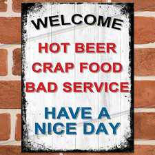 HOT BEER CRAP FOOD Funny Metal