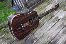 Travel Acoustic Guitar 36 inch Mini Ebony Wood With Bag (Canadian Brand)