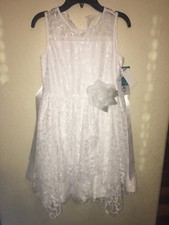 NWT $72 Girls Marmelleta Special Occasion White Party Dress Size 14