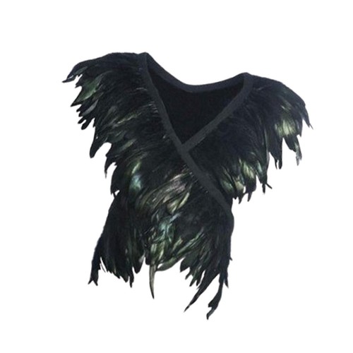 New artificial feather shrug - new,