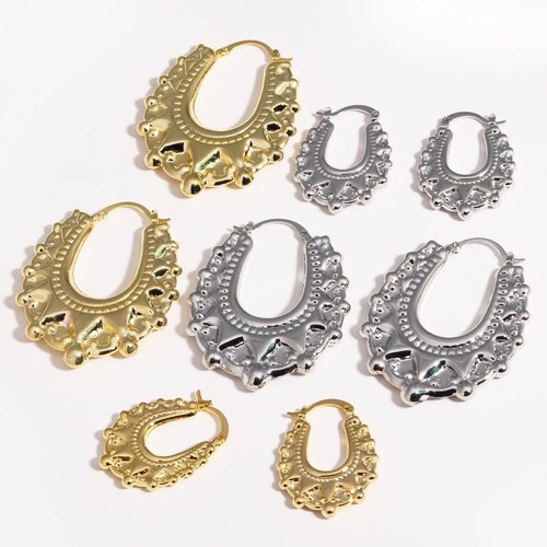 Gypsy style creole earrings - creole,