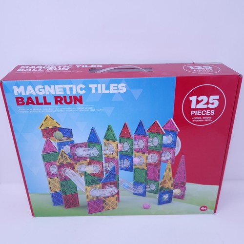 Magnetic tiles ball run - tiles,