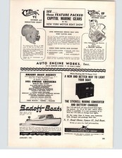 1951 PAPER AD Sadoff Boat