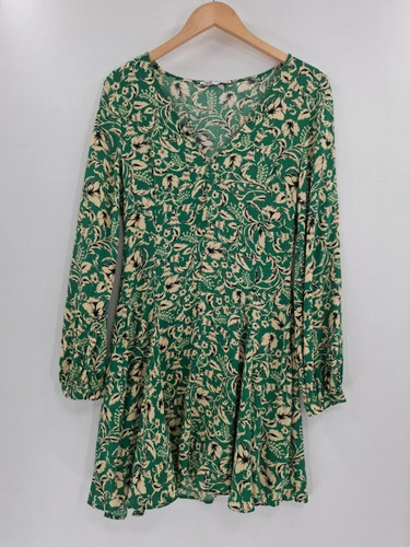 Zara green floral print - green,