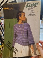 Lister Libra knitting pattern 105 4 designs Chunky Speed Knits Original 30-42"