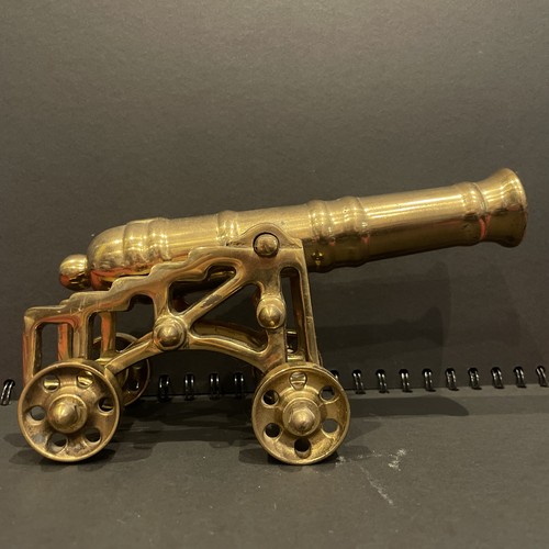 Vintage brass cannon england - vintage,