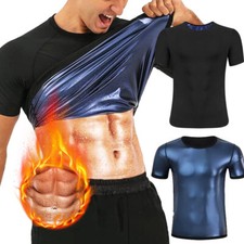 Men Sauna Shirt Short Sleeve