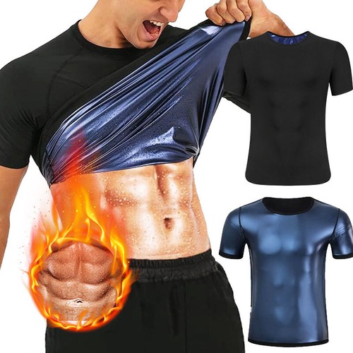 Men sauna shirt short sleeve - men,