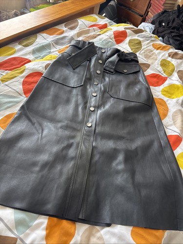 Leather skirt exc cond - skirt.,