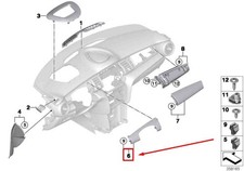 Mini Clubman R55 Front Left Dash Panel Trim LHD 51459288091 New Genuine