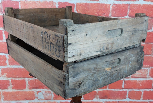 Vintage wooden fruit crates - fruit,