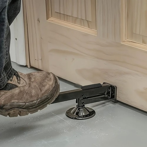 Hands free door installation - door,
