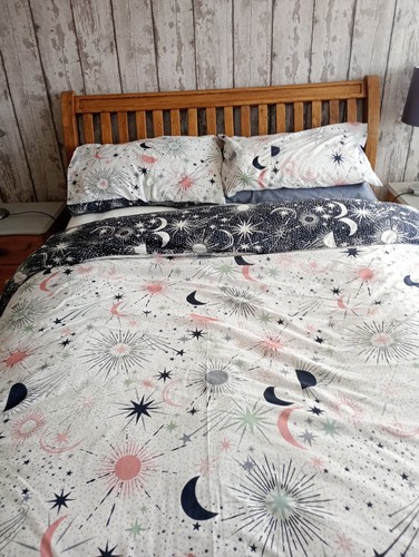 Sleigh like solid oak - solid, bed