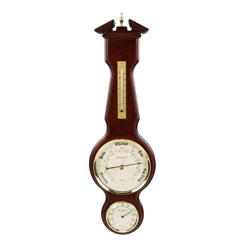 Wooden banjo barometer - wooden,