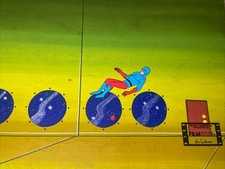 THE ATOM animation cel 1960's production art background sci-fi Marvel comics I8