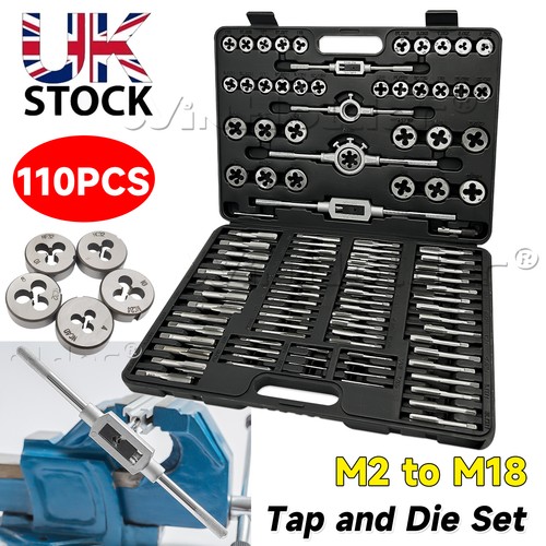 Tap and die set - 110pcs, metric