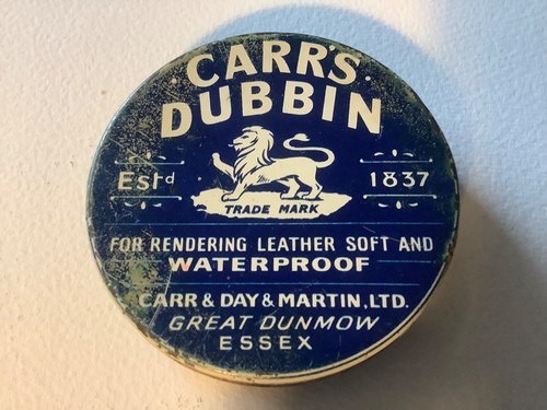 Vintage carr dubbin tin - 'carr's,